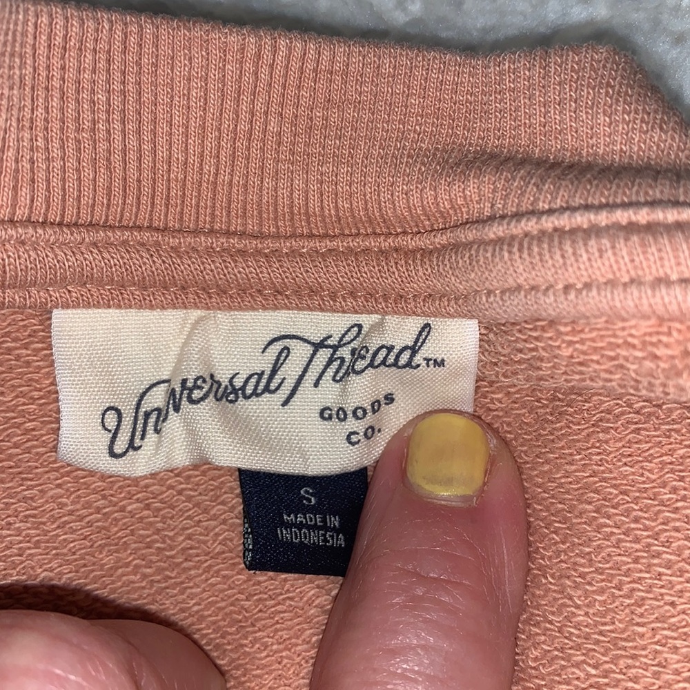 Light orange sweatshirt